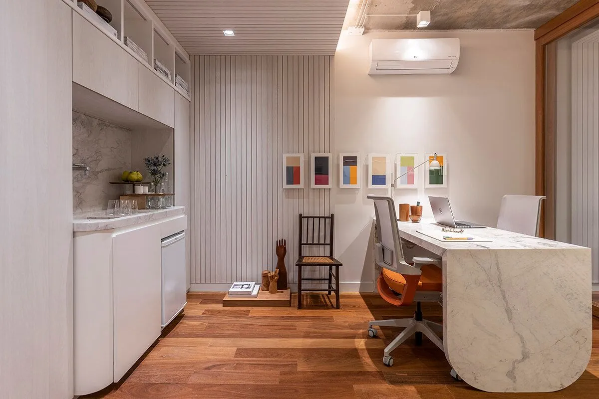 Escritório decorado