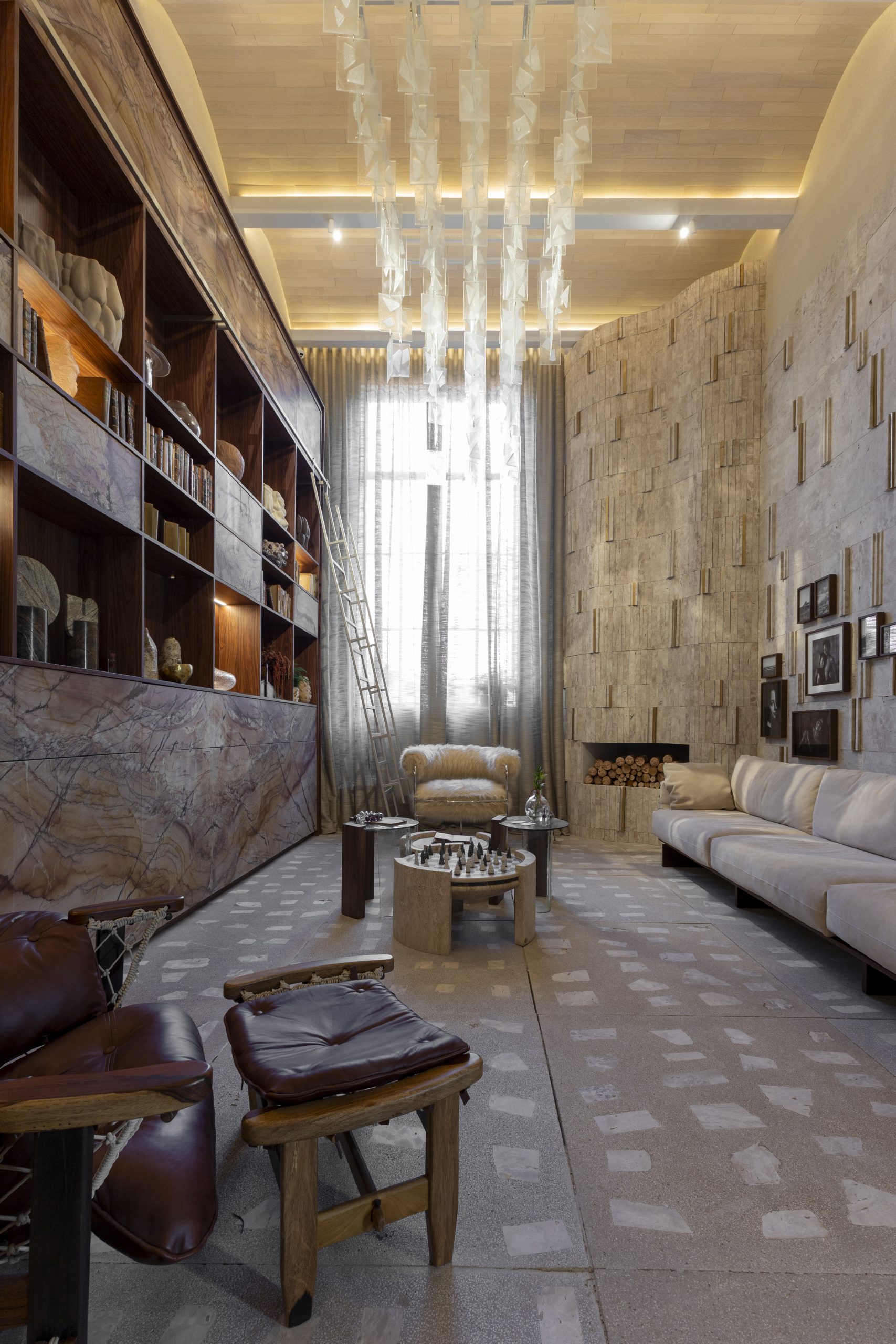 Visão ampla do ambiente As Camadas da Vida com Tauari Bianco Akafloor